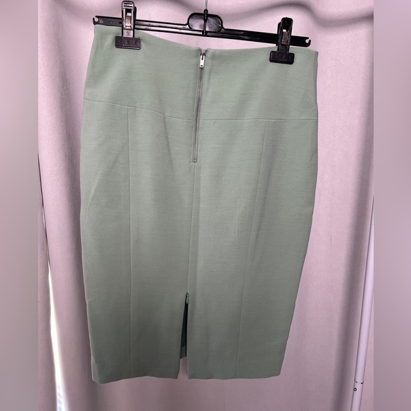 Light Green Blazer and Skirt Set - Picture 10 of 12